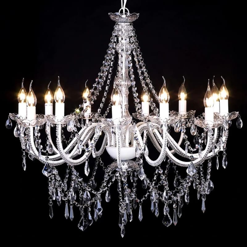 Chandelier Maria Theresa, 12-Arm - Hvid - Belysning - Lamper & indendørsbelysning - Loftlampe - Lysekroner