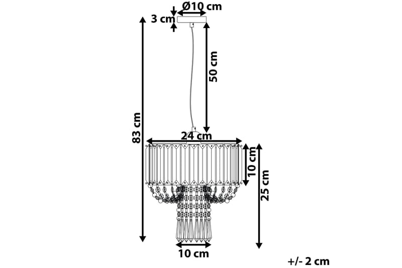 Pynte lysekrone 24 cm - Gennemsigtig - Belysning - Lamper & indendørsbelysning - Loftlampe - Lysekroner