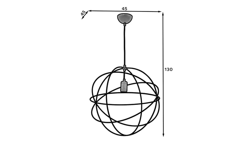 Olinto Pendellampe Rund - Sort - Belysning - Lamper & indendørsbelysning - Loftlampe - Pendellamper & hængelamper