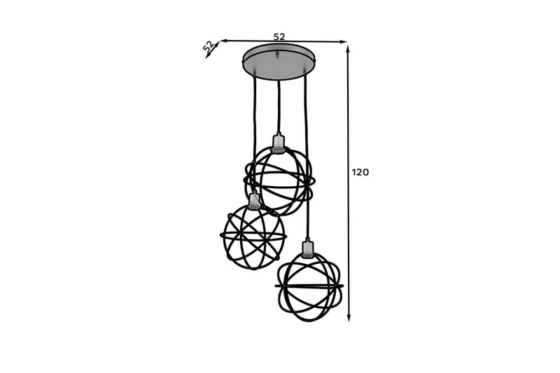 Olinto Pendellampe Rund - Sort - Belysning - Lamper & indendørsbelysning - Loftlampe - Pendellamper & hængelamper