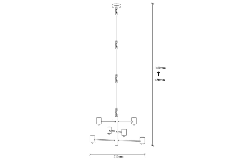 Opviq Hexa Loftslampe - Sort - Belysning - Lamper & indendørsbelysning - Loftlampe