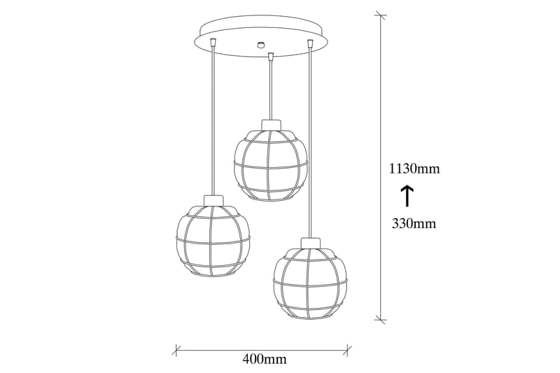 Opviq Loftlampe - Sort - Belysning - Lamper & indendørsbelysning - Loftlampe