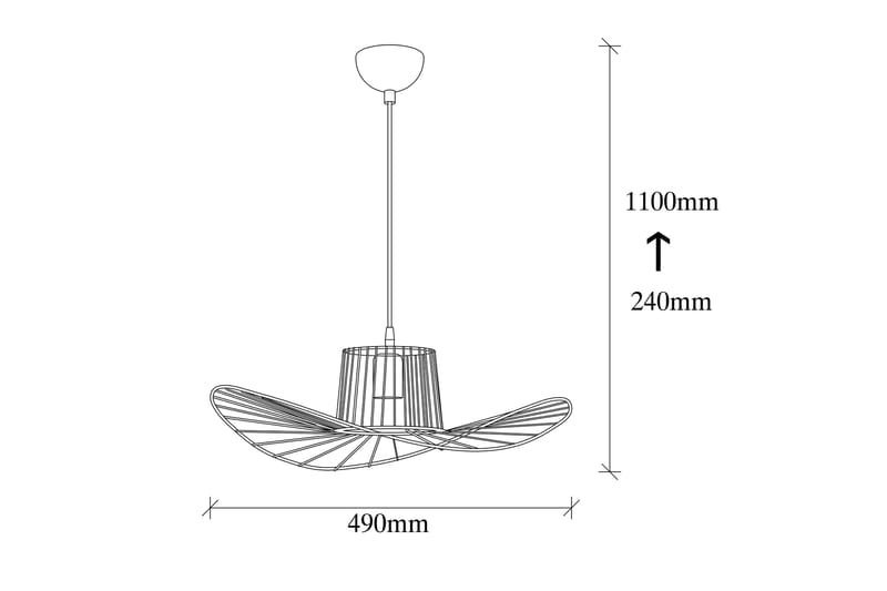 Opviq Tel Taklampa - Sort - Belysning - Lamper & indendørsbelysning - Loftlampe