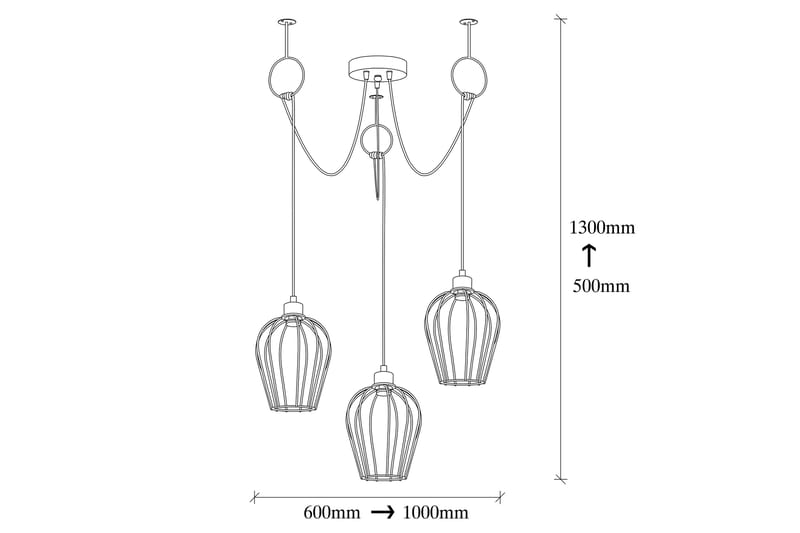 Opviq Tel Taklampa - Sort - Belysning - Lamper & indendørsbelysning - Loftlampe