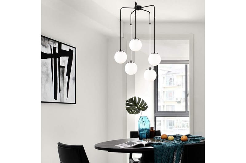 Opviq Uzum loftslampe - Sort / hvid - Belysning - Lamper & indendørsbelysning - Loftlampe