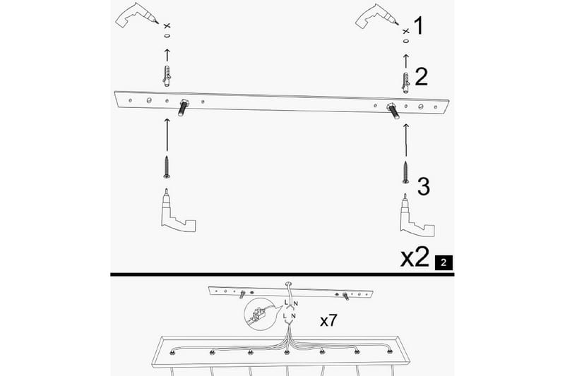 Opviq Yildo loftslampe - Hvid / rød / guld - Belysning - Lamper & indendørsbelysning - Loftlampe