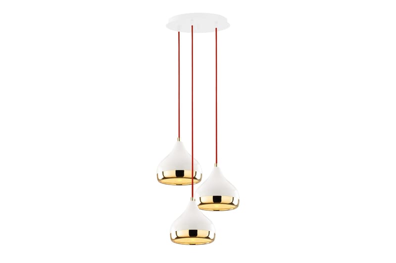 Opviq Yildo loftslampe - Hvid / rød / guld - Belysning - Lamper & indendørsbelysning - Loftlampe