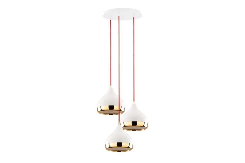 Opviq Yildo loftslampe - Hvid / rød / guld - Belysning - Lamper & indendørsbelysning - Loftlampe