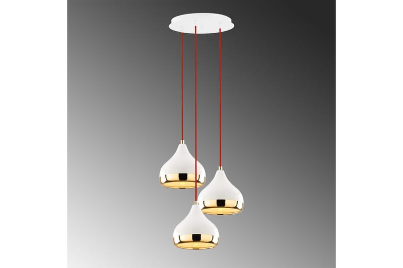 Opviq Yildo loftslampe - Hvid / rød / guld - Belysning - Lamper & indendørsbelysning - Loftlampe