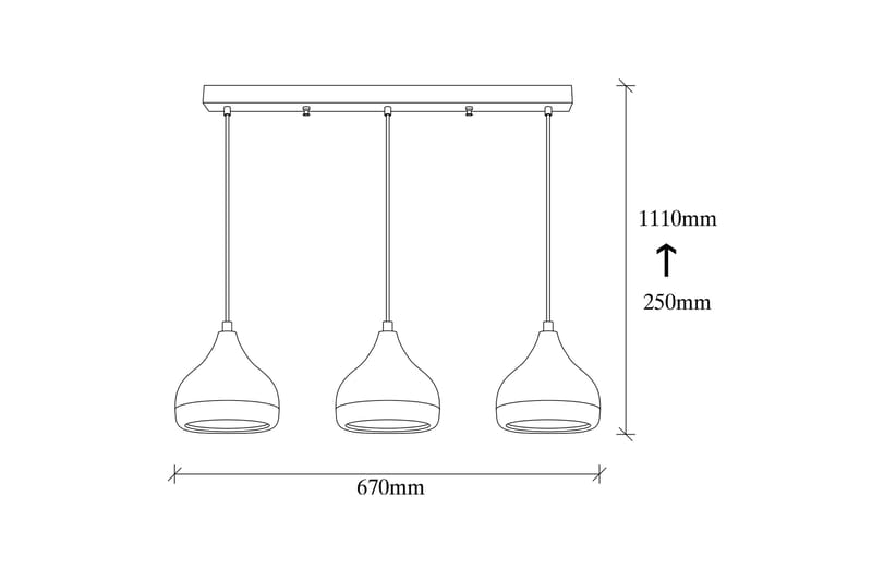 Opviq Yildo loftslampe - Hvid / rød / guld - Belysning - Lamper & indendørsbelysning - Loftlampe