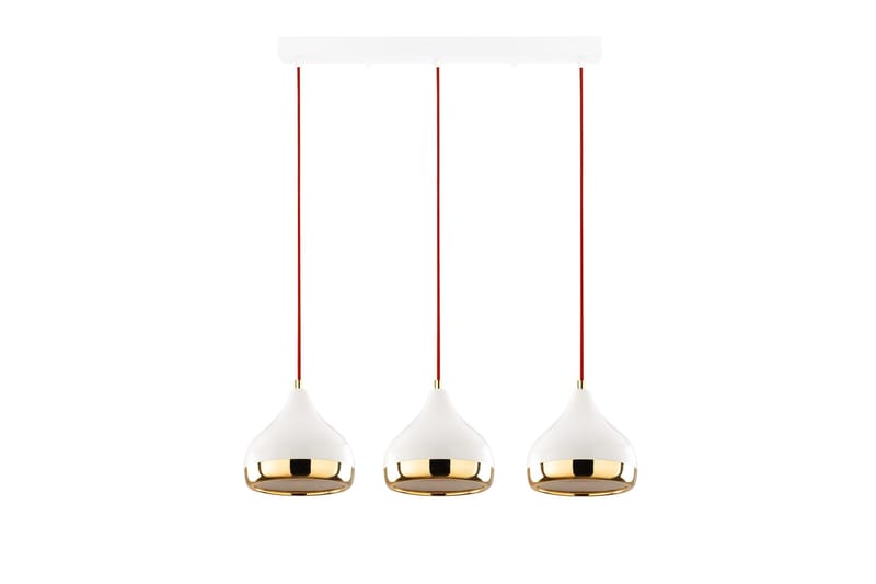 Opviq Yildo loftslampe - Hvid / rød / guld - Belysning - Lamper & indendørsbelysning - Loftlampe