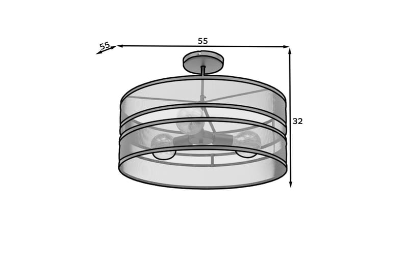 Orabela Loftlampe Rund - Sort - Belysning - Lamper & indendørsbelysning - Loftlampe - Plafond