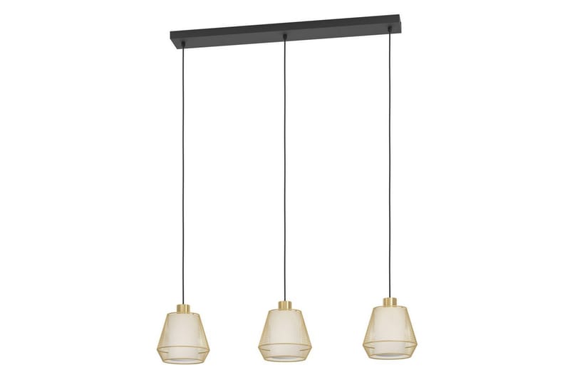 Pendel Eglo Ciudadela med 3 Lamper - Messing/Hvid/Sort - Belysning - Lamper & indendørsbelysning - Loftlampe - Pendellamper & hængelamper