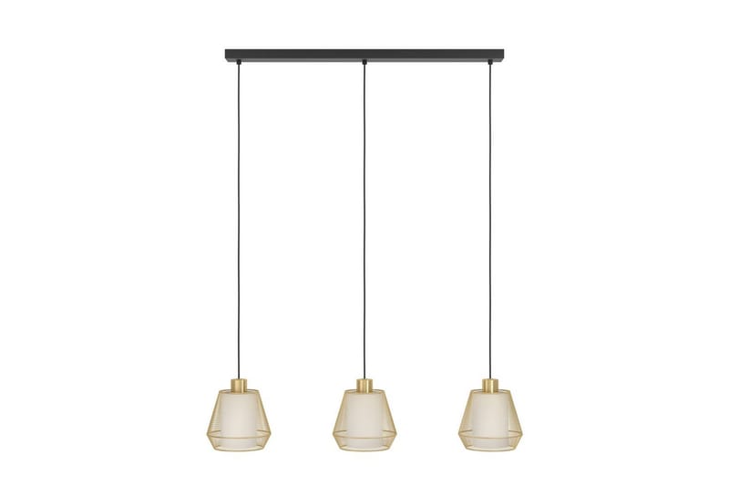 Pendel Eglo Ciudadela med 3 Lamper - Messing/Hvid/Sort - Belysning - Lamper & indendørsbelysning - Loftlampe - Pendellamper & hængelamper