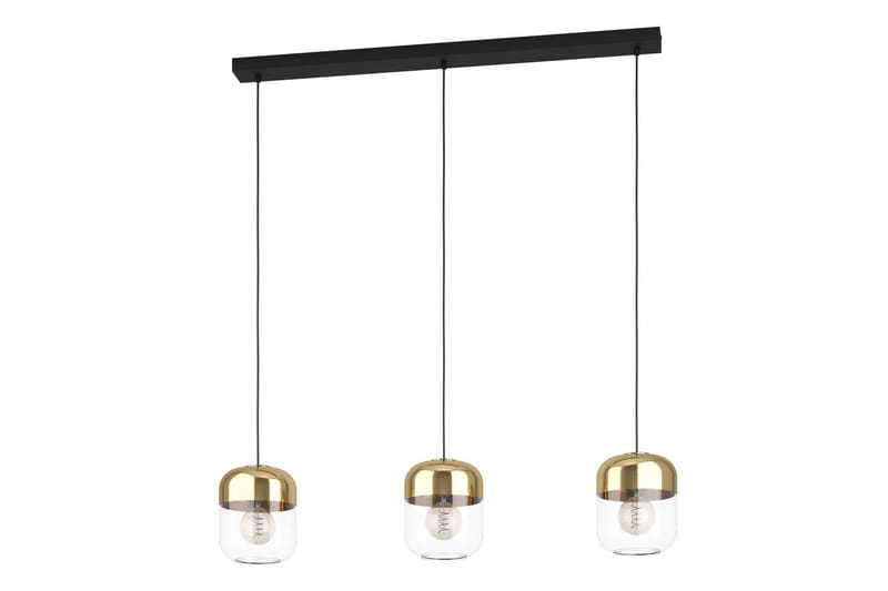 Pendellampe Eglo Maryvilla med 3 Lyskilder - Sort/Bronze/Guld/Gul - Belysning - Lamper & indendørsbelysning - Loftlampe - Pendellamper & hængelamper