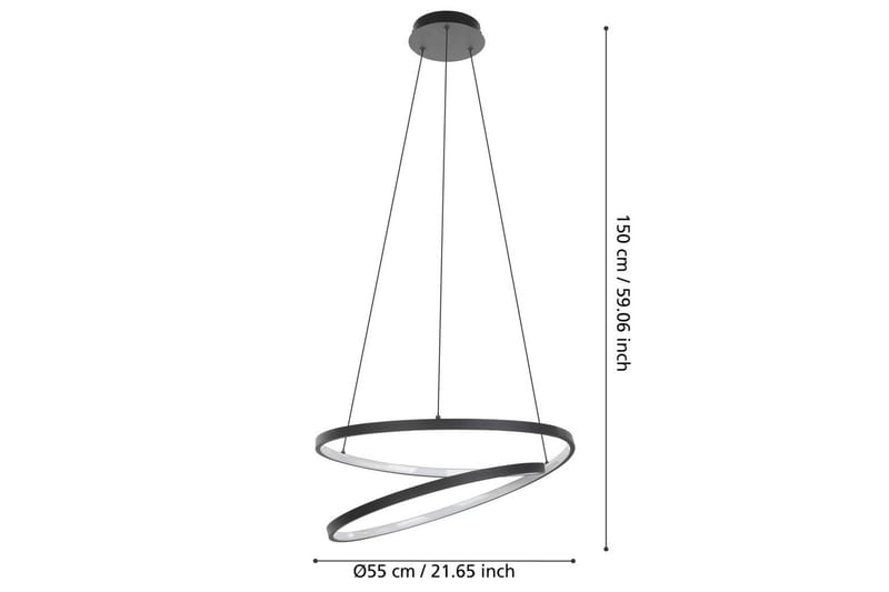 Pendellampe Eglo Ruotale - Sort - Belysning - Lamper & indendørsbelysning - Loftlampe - Pendellamper & hængelamper