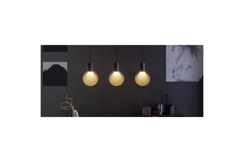 Pendellampe Eglo Sarona med 3 Lamper - Sort/Guld - Belysning - Lamper & indendørsbelysning - Loftlampe - Pendellamper & hængelamper