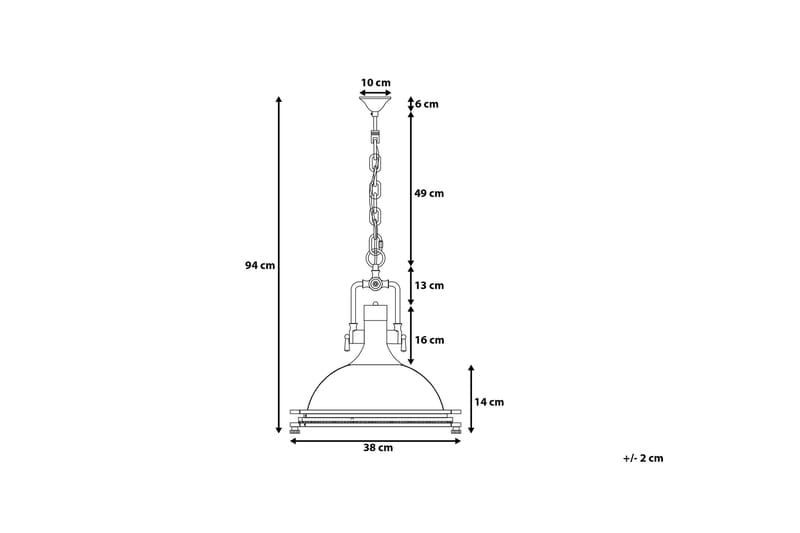 Ebron loftslampe 38 cm - Sølv - Loftlampe køkken - Vindueslampe hængende - Vindueslampe - Pendellamper & hængelamper - Soveværelse lampe - Stuelampe