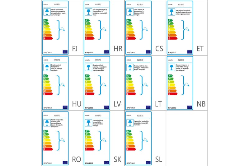 Hængelampe 25 W Rund 28,5 cm E27 Hvid - Belysning - Lamper & indendørsbelysning - Loftlampe - Pendellamper & hængelamper