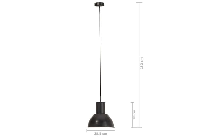 Hængelampe 25 W Rund 28,5 cm E27 Sort - Belysning - Lamper & indendørsbelysning - Loftlampe - Pendellamper & hængelamper