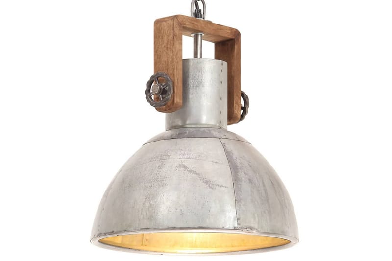 Industriel Hængelampe 25 W Rund 30 cm E27 Sølvfarvet - Belysning - Lamper & indendørsbelysning - Loftlampe - Pendellamper & hængelamper