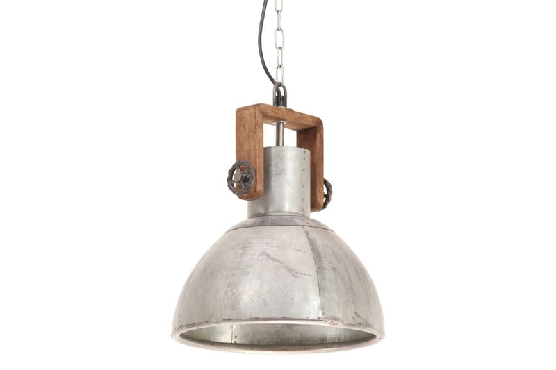 Industriel Hængelampe 25 W Rund 30 cm E27 Sølvfarvet - Belysning - Lamper & indendørsbelysning - Loftlampe - Pendellamper & hængelamper