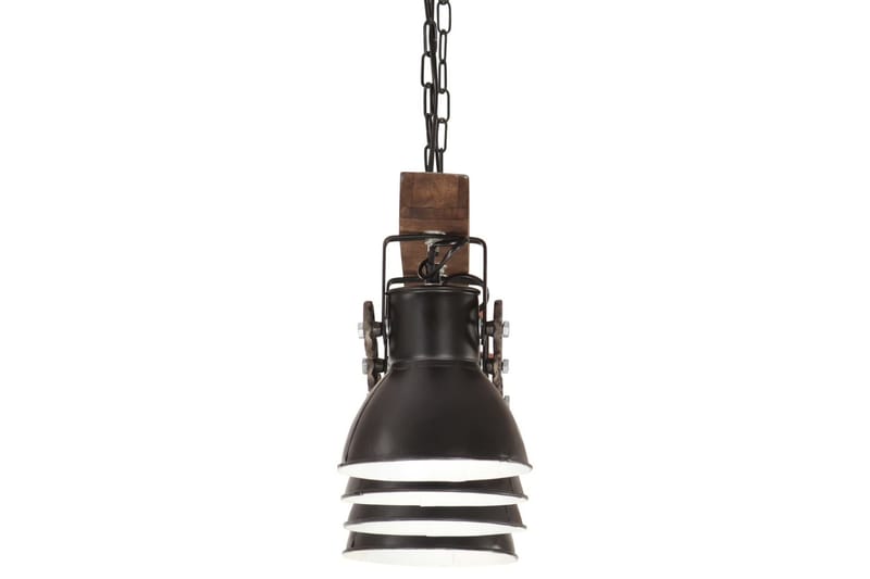 Industriel loftlampe e27 mangotræ sort - Sort - Belysning - Lamper & indendørsbelysning - Loftlampe - Pendellamper & hængelamper