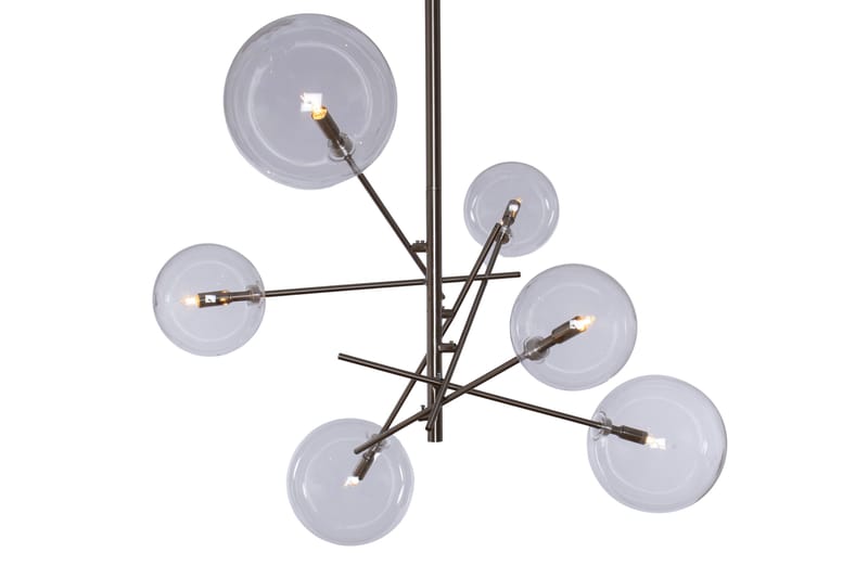 Sphere Loftlampe 6 lys Sølv - AG Home & Light - Loftlampe køkken - Vindueslampe hængende - Vindueslampe - Pendellamper & hængelamper - Soveværelse lampe - Stuelampe