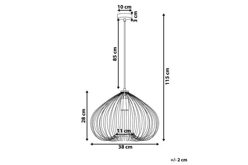 Tordino Loftslampe 38 cm - Kobber - Belysning - Lamper & indendørsbelysning - Loftlampe - Pendellamper & hængelamper