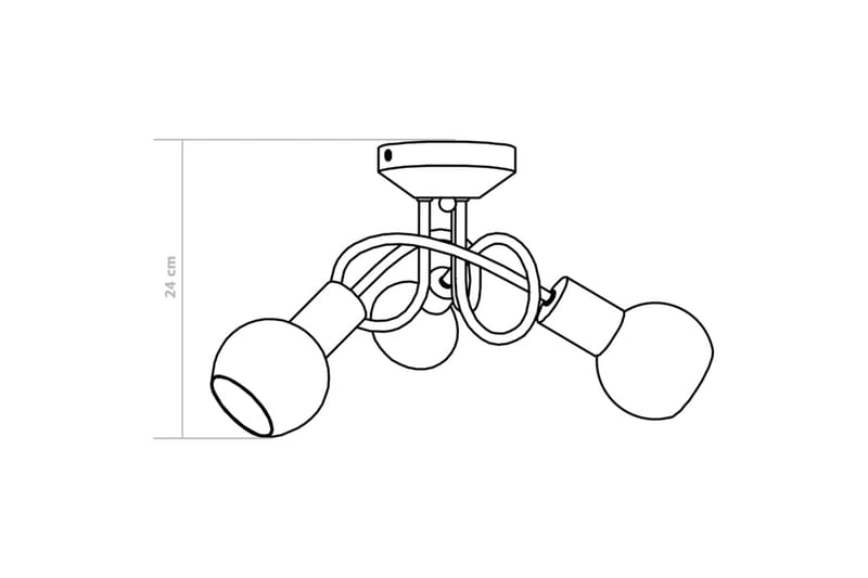 Loftlampe Med Keramiske Lampeskærme Til 3 E14-Pærer Hvid - Belysning - Lamper & indendørsbelysning - Loftlampe - Plafond