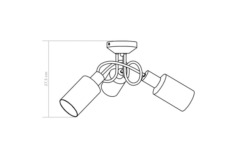 Loftlampe Med Keramiske Lampeskærme Til 3 E14-Pærer Hvid - Belysning - Lamper & indendørsbelysning - Loftlampe - Plafond