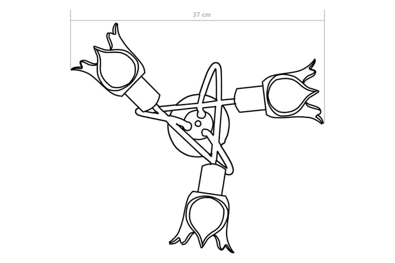 Loftlampe Transparente Glasskærme Til 3 E14-Pærer Tulipanfor - Belysning - Lamper & indendørsbelysning - Loftlampe - Plafond