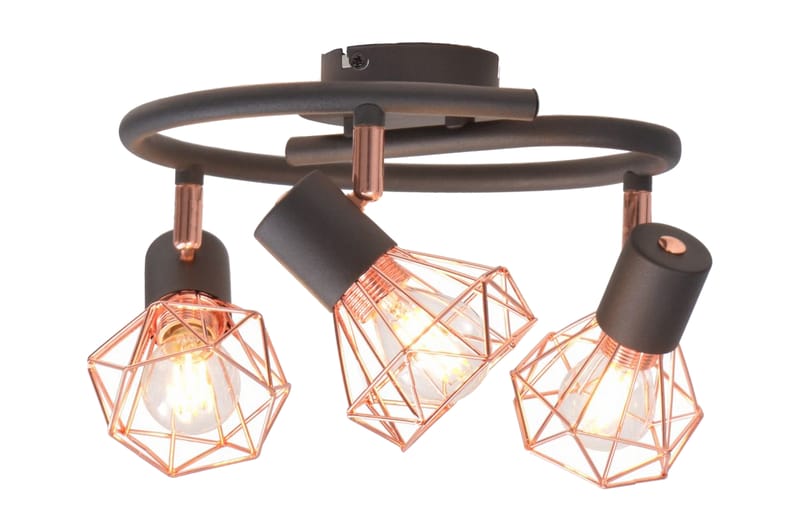 Loftslampe Med 3 Led-Filamentpærer 12 W - Flerfarvet - Plafond - Stuelampe - Soveværelse lampe