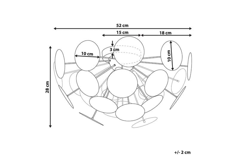 Maritsara Plafond - Sort/Guld - Belysning - Lamper & indendørsbelysning - Loftlampe - Plafond