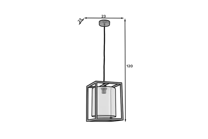 Quadratus Pendellampe - Sort - Belysning - Lamper & indendørsbelysning - Loftlampe - Pendellamper & hængelamper