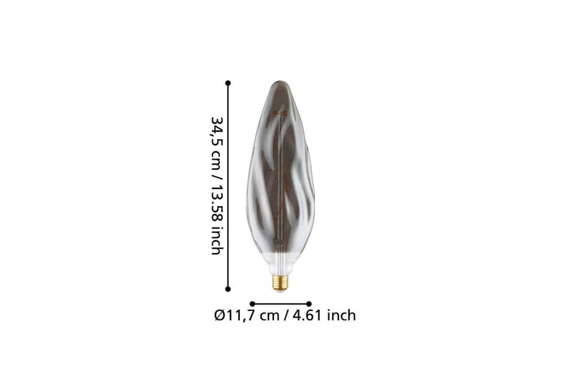 Lyskilde Eglo LM-E27-LED CF117 4W Smoky - Smoky - Belysning - Lamper & indendørsbelysning - Dekorativ belysning