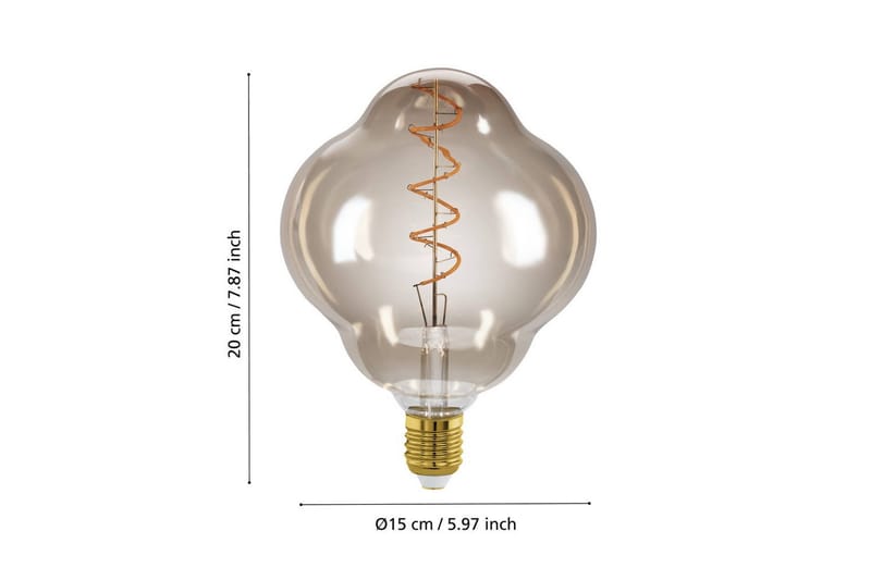 Lyskilde Eglo LM-E27-LED CL150 4W Amber - Gul - Belysning - Lamper & indendørsbelysning - Dekorativ belysning