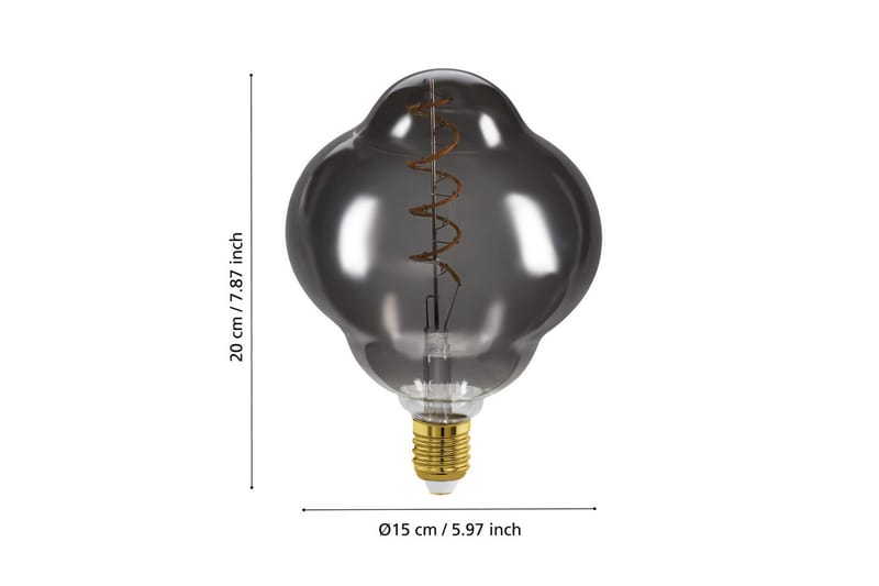 Lyskilde Eglo LM-E27-LED CL150 4W Smoky - Sort - Belysning - Lamper & indendørsbelysning - Dekorativ belysning