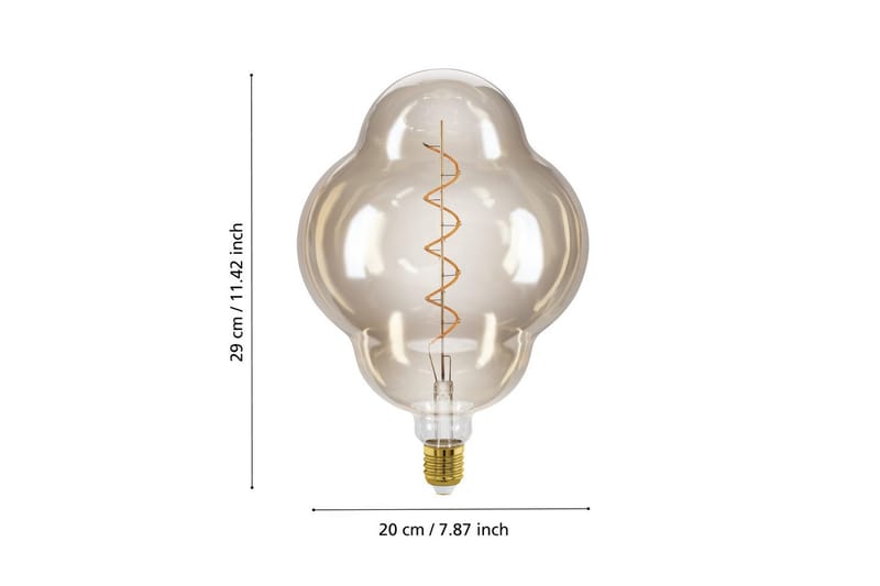 Lyskilde Eglo LM-E27-LED CL200 4W Amber - Amber - Belysning - Lamper & indendørsbelysning - Dekorativ belysning