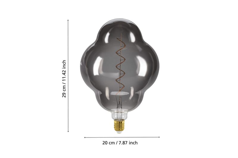 Lyskilde Eglo LM-E27-LED CL200 4W Smoky - Belysning - Lamper & indendørsbelysning - Dekorativ belysning