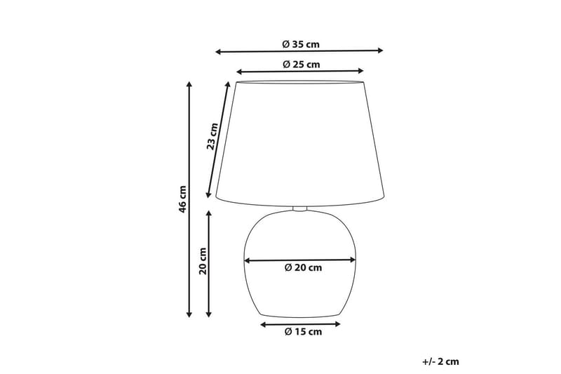 Mechka Bordlampe 46 cm E27 - Flerfarvet - Belysning - Lamper & indendørsbelysning - Vindueslampe - Vindueslampe på fod