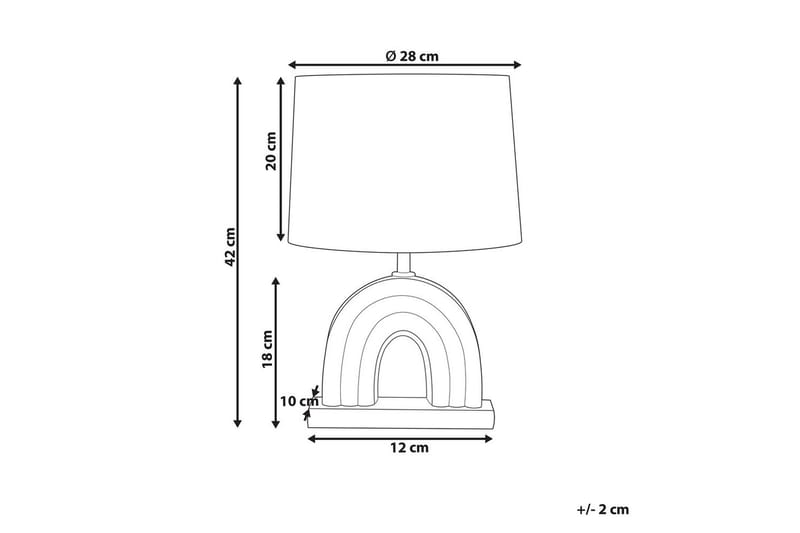 Natni Bordlampe 42 cm E27 - Flerfarvet - Belysning - Lamper & indendørsbelysning - Vindueslampe - Vindueslampe på fod