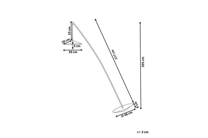 Pankeria Gulvlampe 205 cm - Sort - Belysning - Lamper & indendørsbelysning - Soveværelse lampe