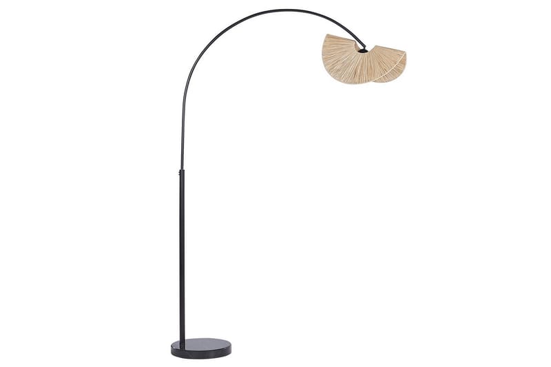 Santover Gulvlampe 189 cm - Sort/Natur - Belysning - Lamper & indendørsbelysning - Soveværelse lampe