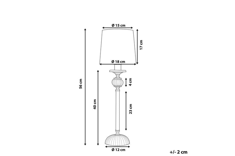 Ardeena Bordlampe 56 cm E14 - Sølv/Sort - Belysning - Lamper & indendørsbelysning - Sengelampe - Sengelampe bord