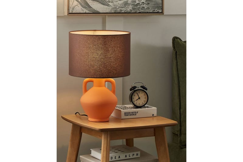 Bralad Bordlampe 46 cm E27 - Orange/Brun - Belysning - Lamper & indendørsbelysning - Sengelampe - Sengelampe bord