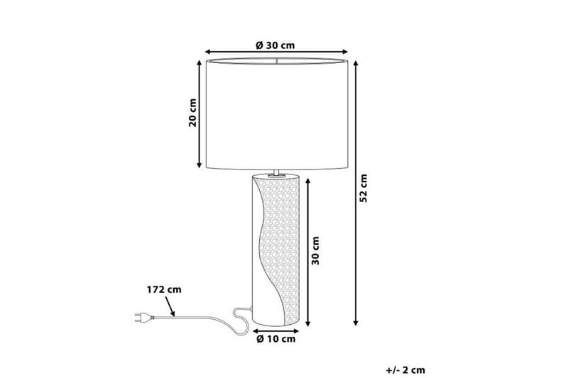 Capriken Bordlampe 52 cm E27 - Sort/Sølv - Belysning - Lamper & indendørsbelysning - Sengelampe - Sengelampe bord