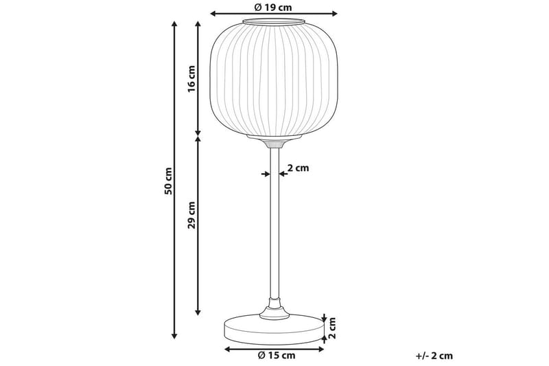 Ereikty Bordlampe 50 cm E27 - Sort - Belysning - Lamper & indendørsbelysning - Sengelampe - Sengelampe bord