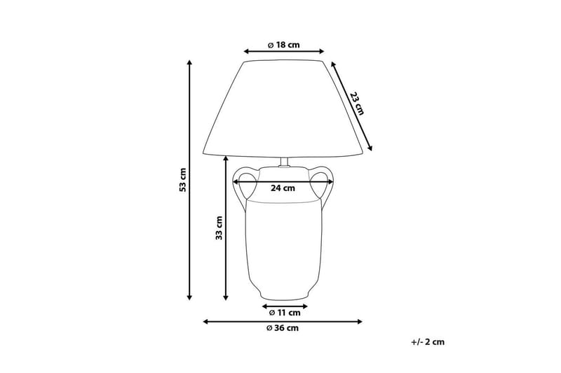 Hecate Bordlampe 53 cm E27 - Flerfarvet - Belysning - Lamper & indendørsbelysning - Sengelampe - Sengelampe bord