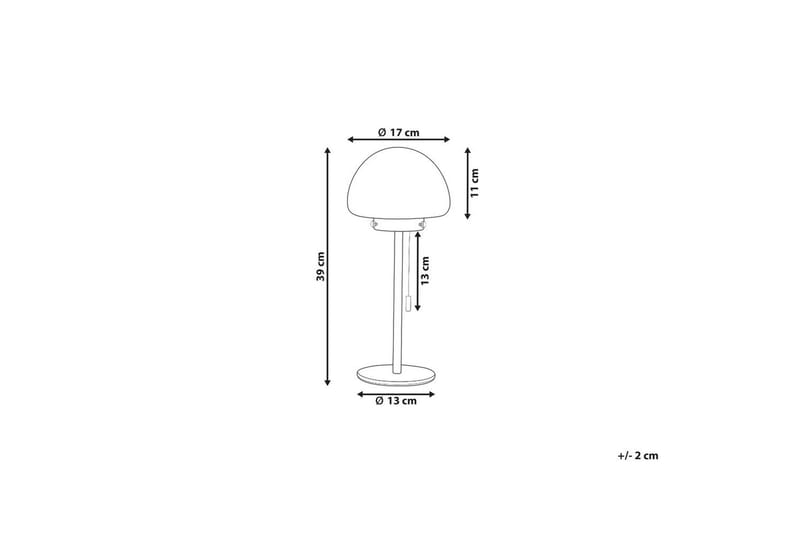 Icaria Bordlampe 39 cm E27 - Grøn/Hvid - Belysning - Lamper & indendørsbelysning - Sengelampe - Sengelampe bord